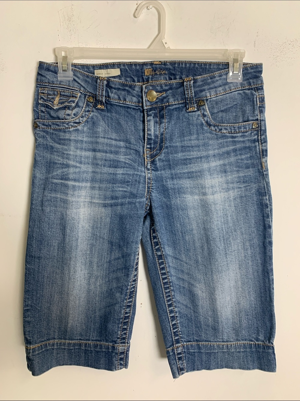 Kut from the Kloth Women’s Light Blue Boyfriend Bermuda Jeans